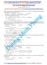 Tài liệu luyện thi THPT Quốc gia môn Hóa học năm 2020 - Bài toán về phân bón hóa học - Dương Minh Phong